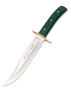 Faca de caça Bowie Muela, micarta juta verde 2