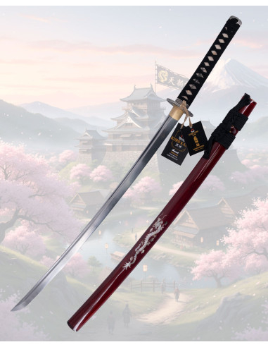 Katana Kuro Kami modelo Ryujin Homura Dragão das Chamas