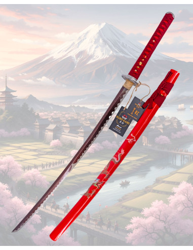 Katana Kuro Kami Fuji No Homura modelo KURENAI