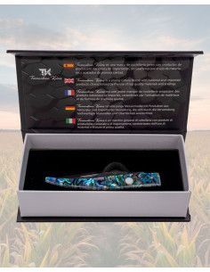 Faca de Ponta Tramuntana com cabo de Abalone e Acrílico 2