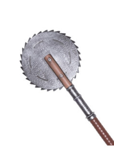 Machado medieval de batalha com dentes, para LARP 2