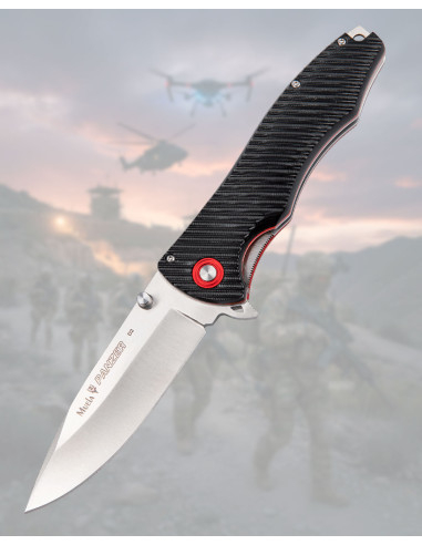 Faca Muela Panzer lâmina D2 alta dureza, cabo micarta