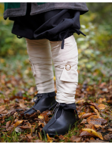 Meias Torcidas em Algodão Branco Natural, Modelo Hamond
