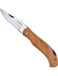 Canivete Backlock em nogueira aço inoxidável 420