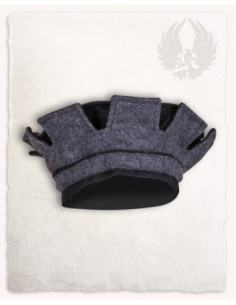 Chapéu de lançadeira de lã modelo Lorenz, cor preto-cinza