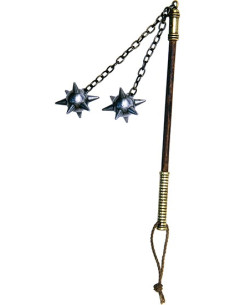 Mini maça de 2 cabeças, cabo longo