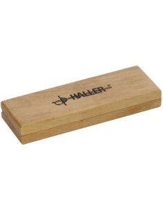 Canivete de bolso em aço Damasco e chifre de búfalo 2