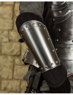 Braçadeiras medievais modelo Balthasar, acabamento polido 2