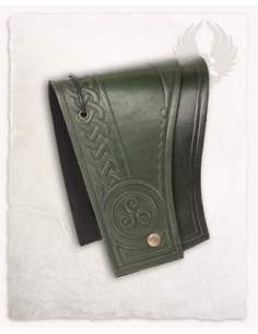 Ombreras medievais modelo Artemis Deluxe, cor verde