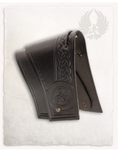 Ombreiras medievais modelo Artemis Deluxe, cor negra 2