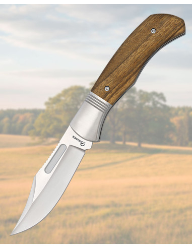 Faca Albainox cabo zebra, lâmina 9 cm. aço inox