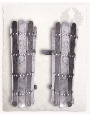 Grebas vikings em aço modelo Ragnar, acabamento polido