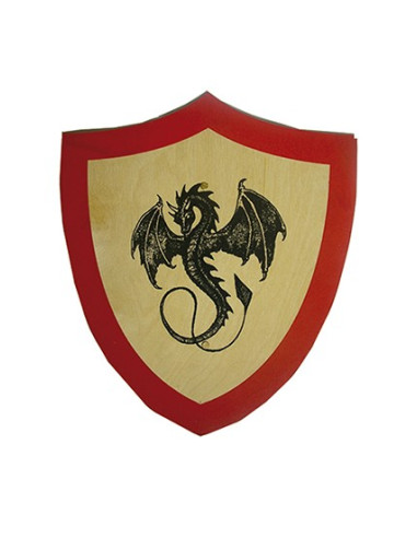 Escudo de dragão negro para crianças