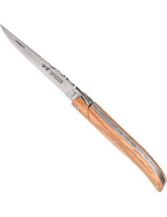 Faca Laguiole tradicional francesa em madeira de oliveira 2