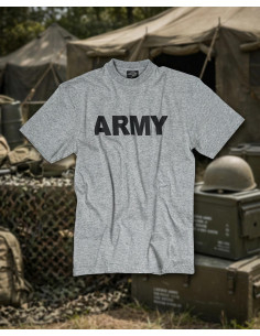 camiseta militar ARMY cinza 2
