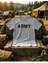 camiseta militar ARMY cinza