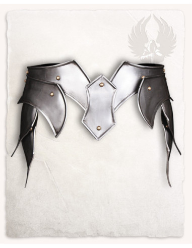 Cinto medieval com escarcelas modelo Lena, acabamento polido