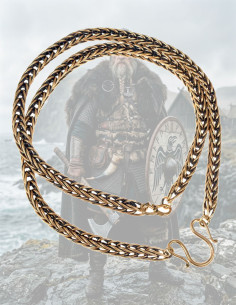 Colar histórico vikingue de cauda de raposa 55 cm