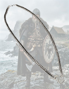 Colar histórico vikingue de cauda de raposa 55 cm 2