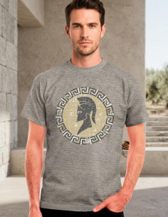 T-shirt Spartan cinza, manga curta