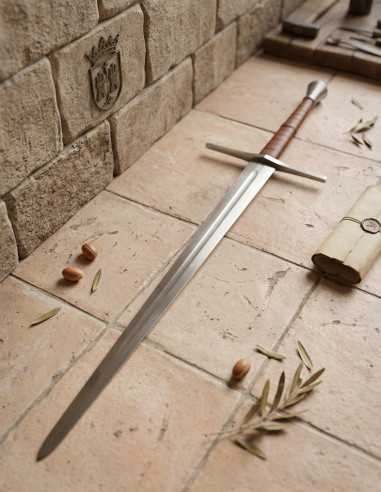 Espada bastarda funcional, fabricação de Toledo