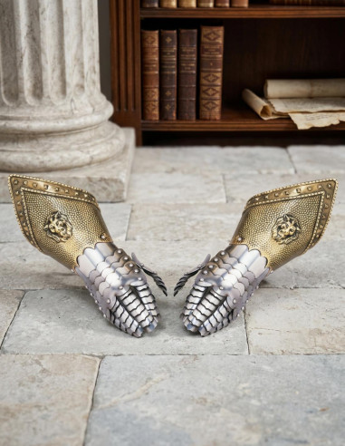 Par de manoplas cinzeladas (NÃO funcionais)