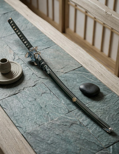 katana broquel dragão