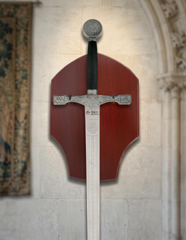Espada de Excalibur, com suporte de suspensão