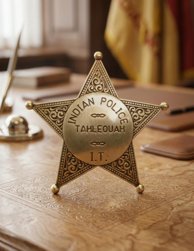 distintivo da polícia indiana