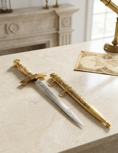 Adaga decorado com cobertura de metal