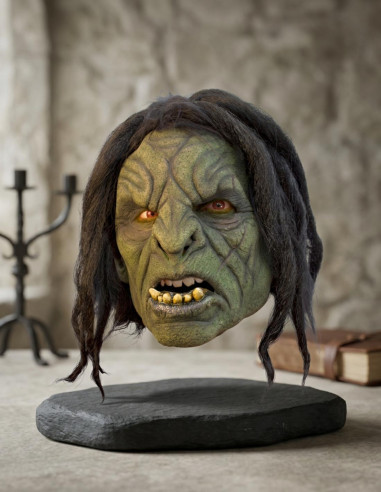 Máscara Green Brute Orc com cabelo