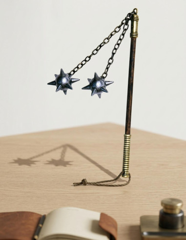 Mini maça de 2 cabeças, cabo longo