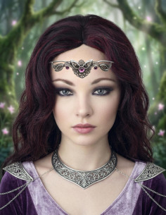 Tiara com pérolas de cristal 2