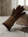 luvas medievais marrons