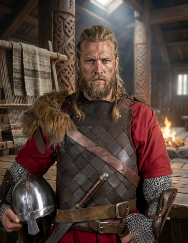 Armadura viking de couro