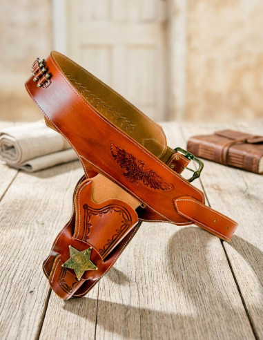 Sheriff por um coldre de revólver