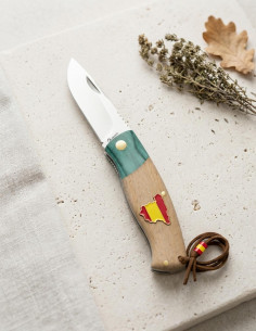 Faca de campo Albainox stamina verde ESPANHA