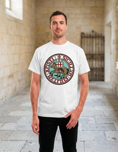 T-shirt Cavaleiros Templários, manga curta