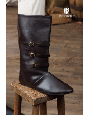 Botas medievais modelo Ernest, marrom escuro