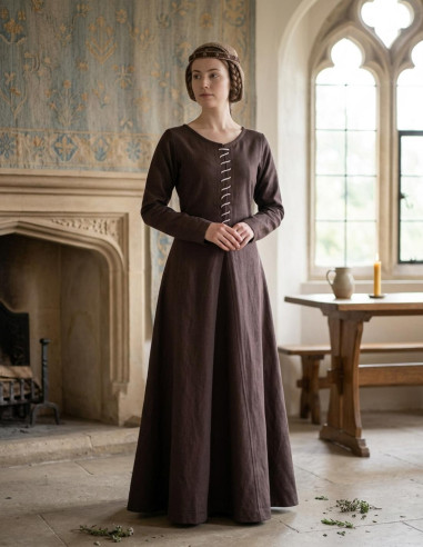 Ava vestido longo medieval