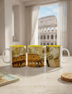 Caneca de Cerâmica Coliseu Romano