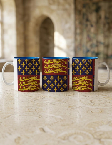 Caneca Cerâmica Escudo Medieval Inglaterra, séc. XIV-XV