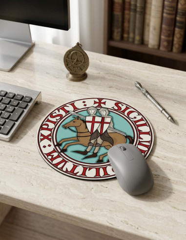 Mouse Pad Redondo Cavaleiros Templários