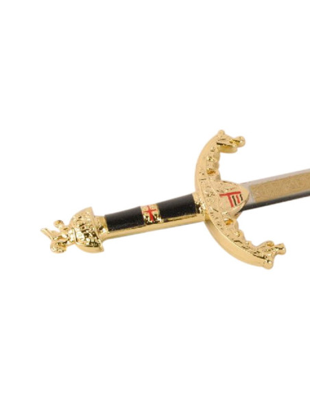 Abridor de cartas com miniespada Ricardo Coração de Leão