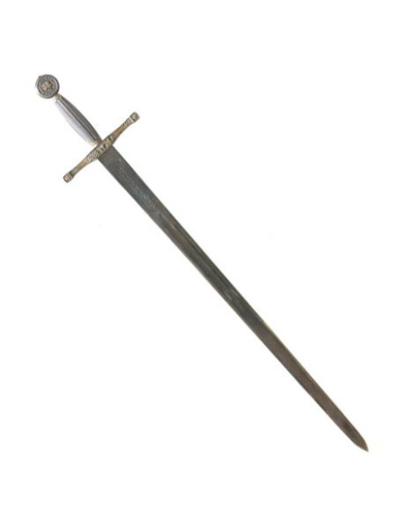 Espada Excalibur, prata-ouro