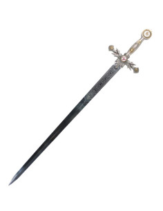 espada templária decorada