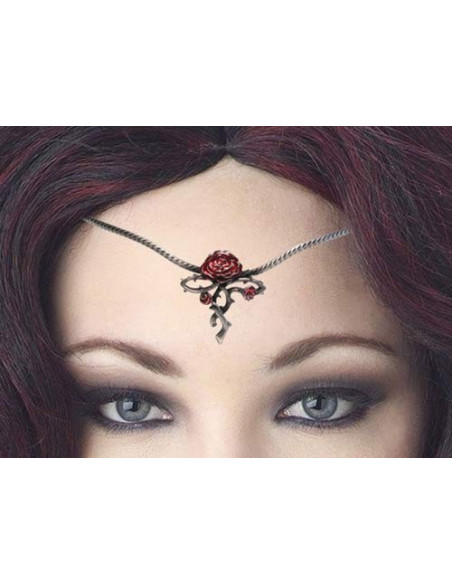 Tiara com pérolas de cristal