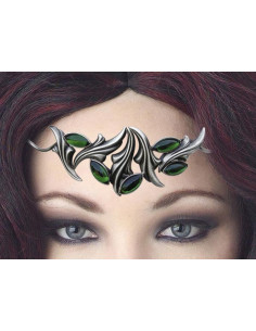 Tiara com pérolas de cristal