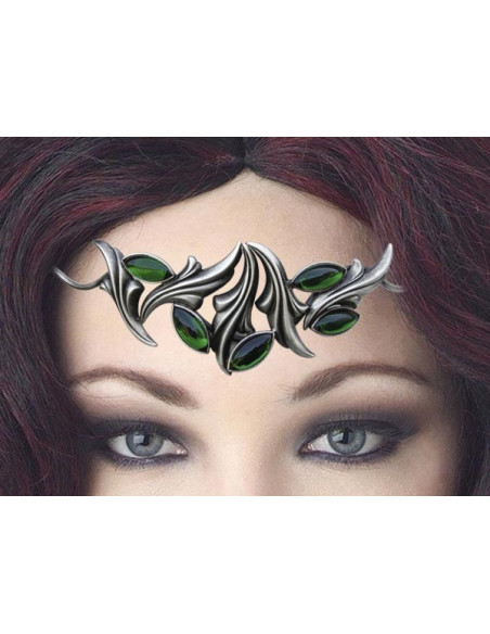 Tiara com pérolas de cristal