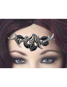 Tiara com pérolas de cristal